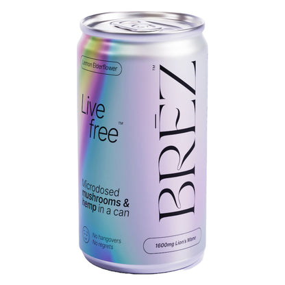 Brez Mushroom Infused Sparkling Beverage 12oz