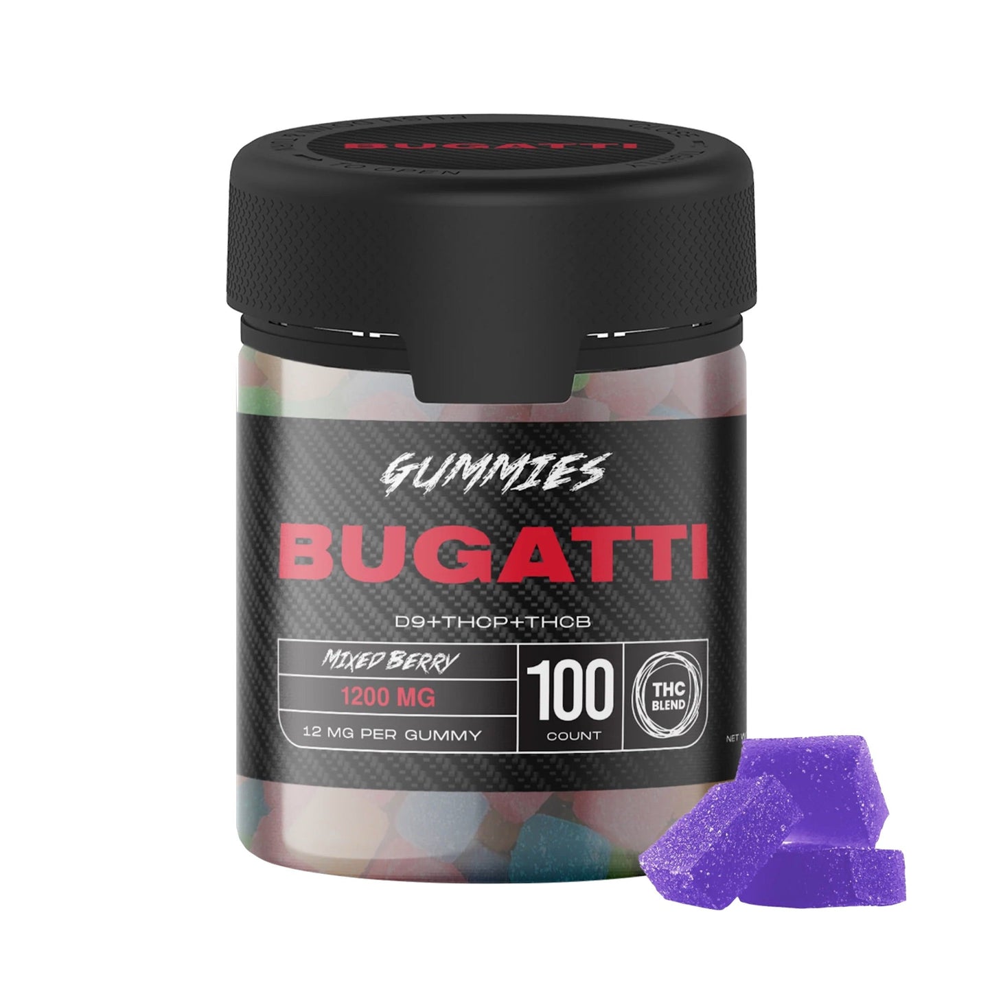 Bugatti THC-P Mixed Blend Gummies 1200mg