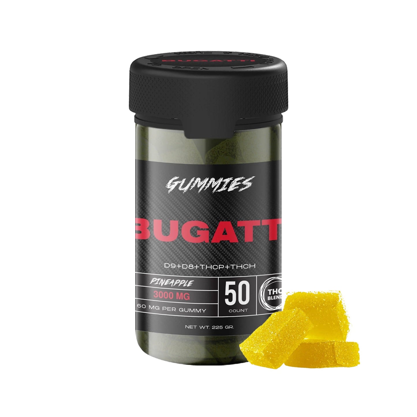 Bugatti THC-P Mixed Blend Gummies 3000mg 50ct