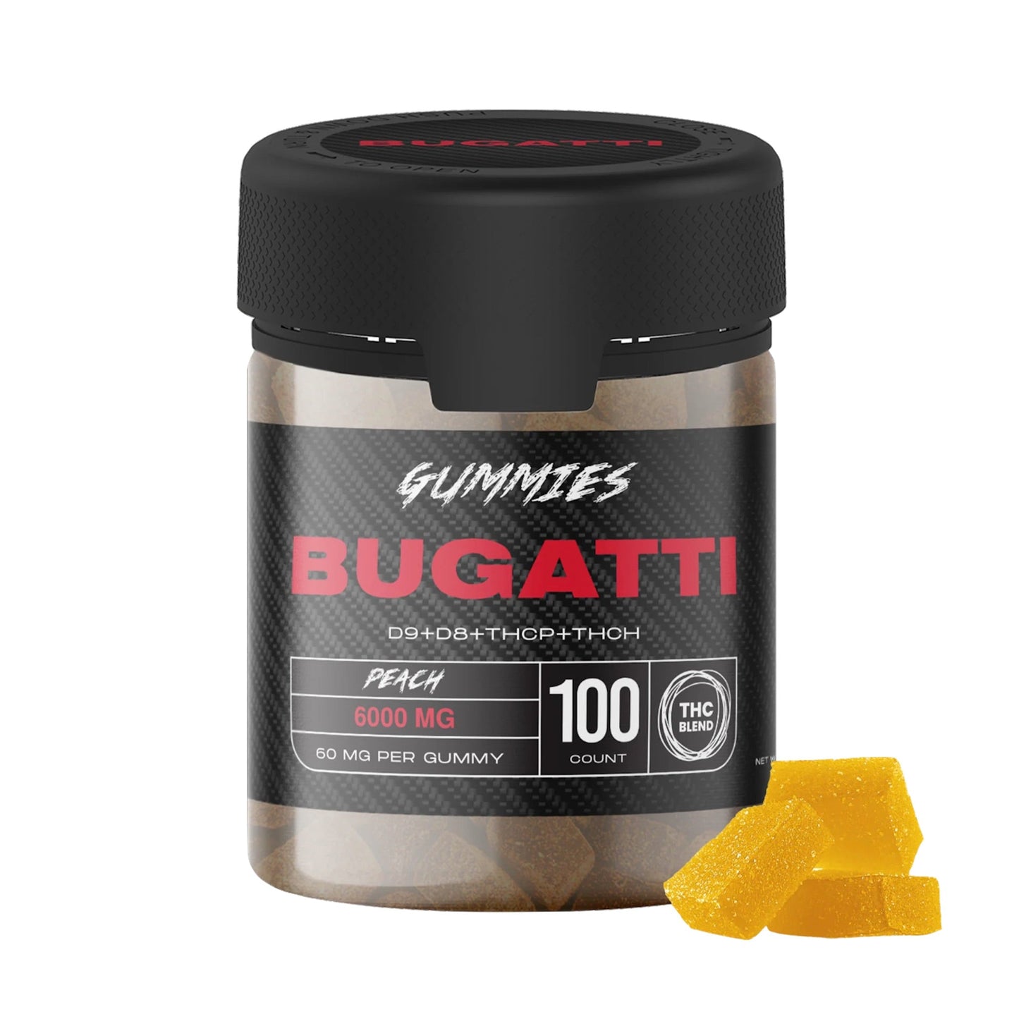 Bugatti THC-P Mixed Blend Gummies 6000mg 100ct