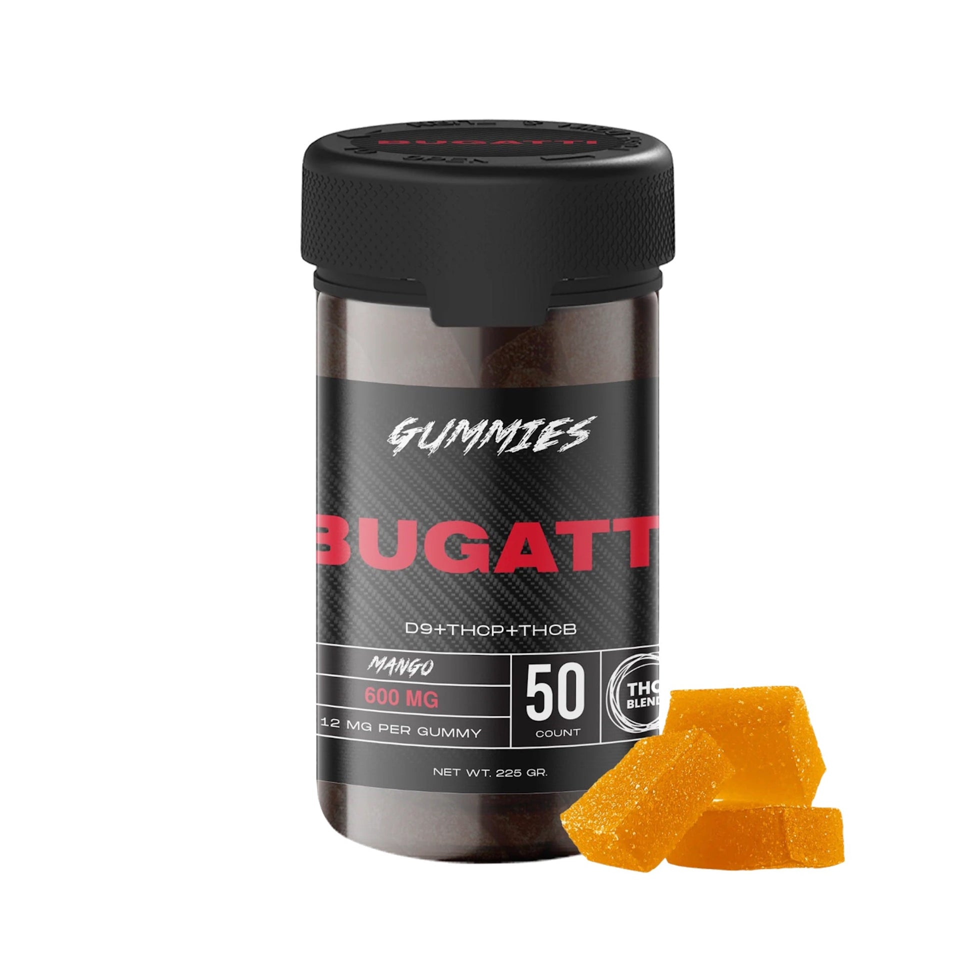 Bugatti THC-P Mixed Blend Gummies 600mg 50ct