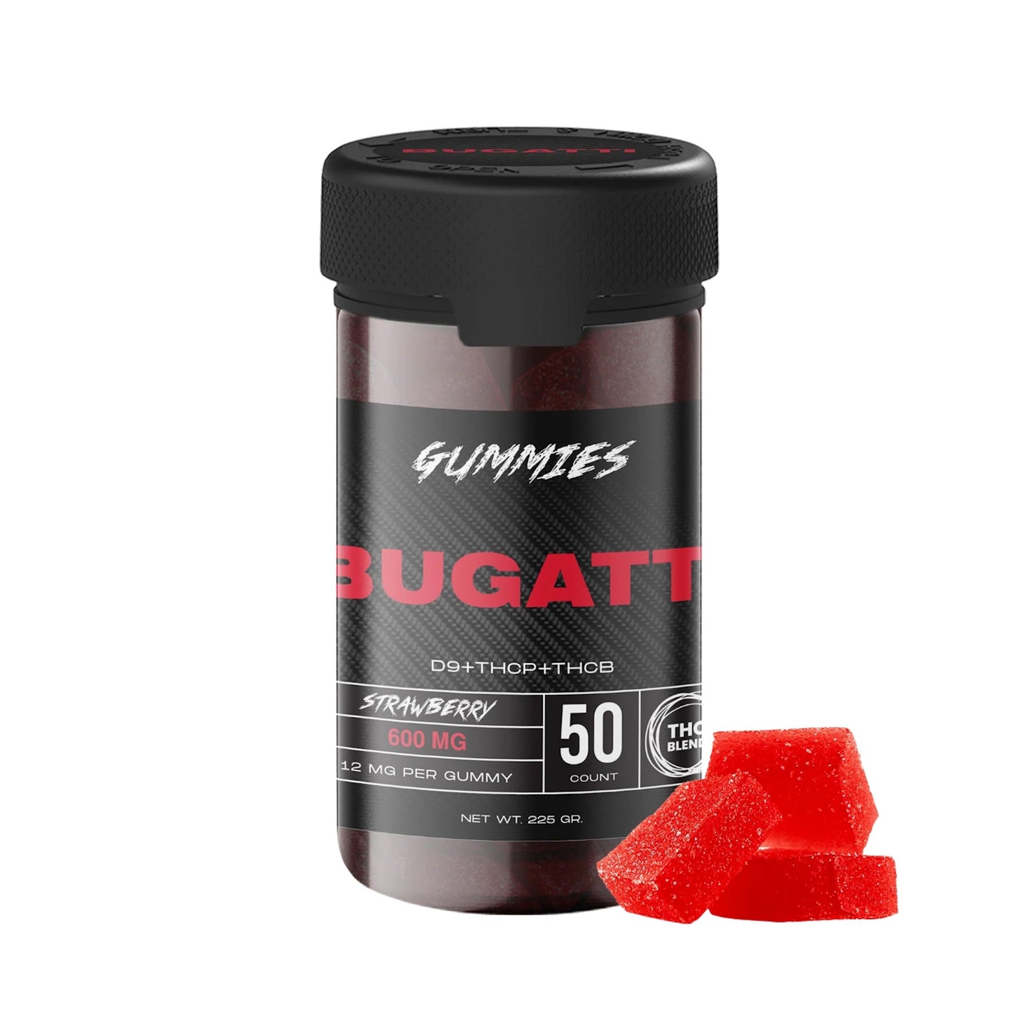 Bugatti THC-P Mixed Blend Gummies 600mg 50ct