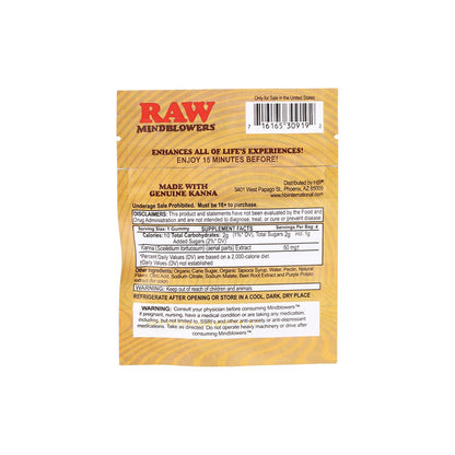 8PK RAW Mindblower Kanna Infused Gummies - 4pc
