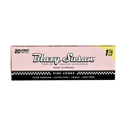 Blazy Susan Pre-Rolled Cones Slide Box | 1 1/4 | 20pc | 12pk Blazy Susan Pre-Rolled Cones Slide Box | 1 1/4 | Cone
