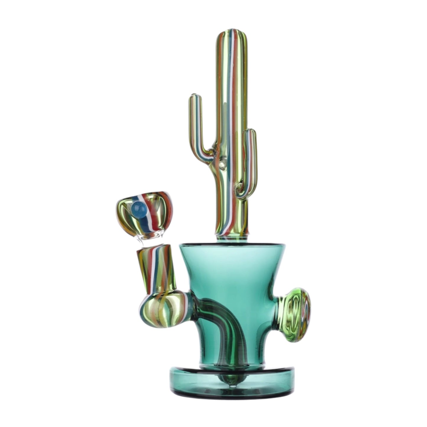Allied International Cactus Cloud Percolator Bong 6in Borosilicate Glass