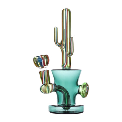 Allied International Cactus Cloud Percolator Bong 6in Borosilicate Glass