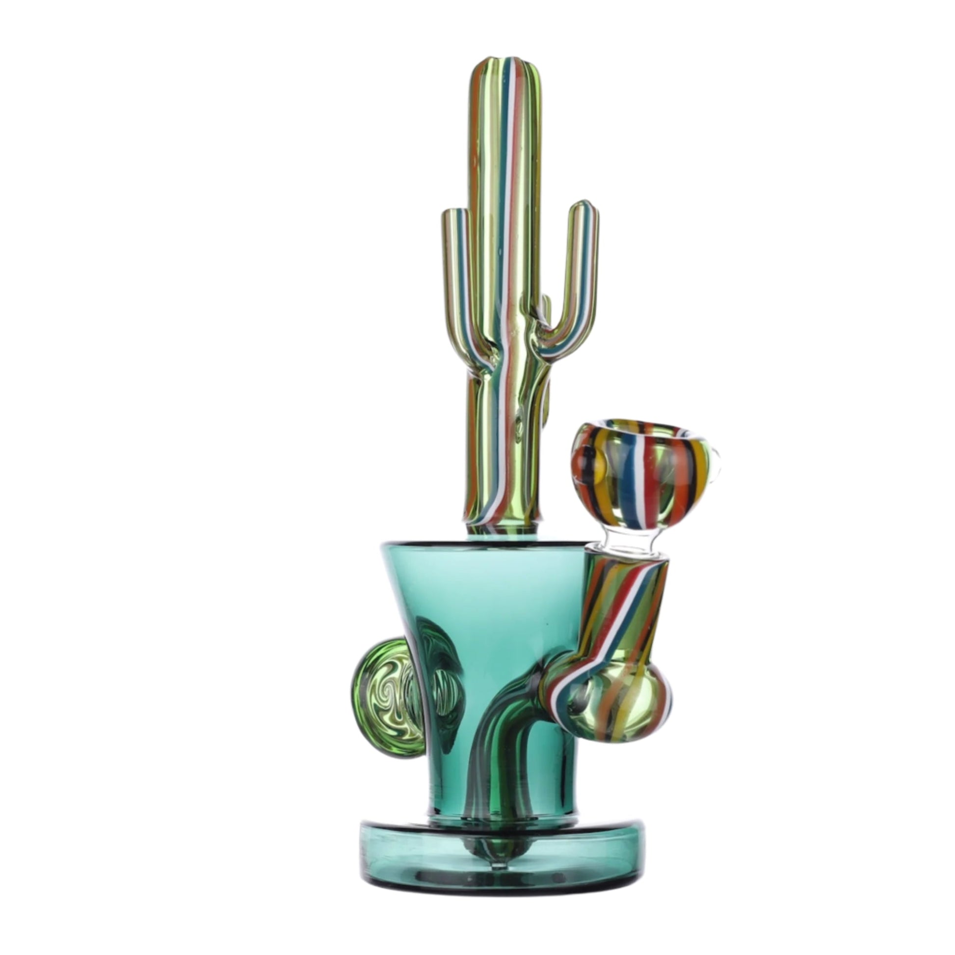 Allied International Cactus Cloud Percolator Bong 6in Borosilicate Glass