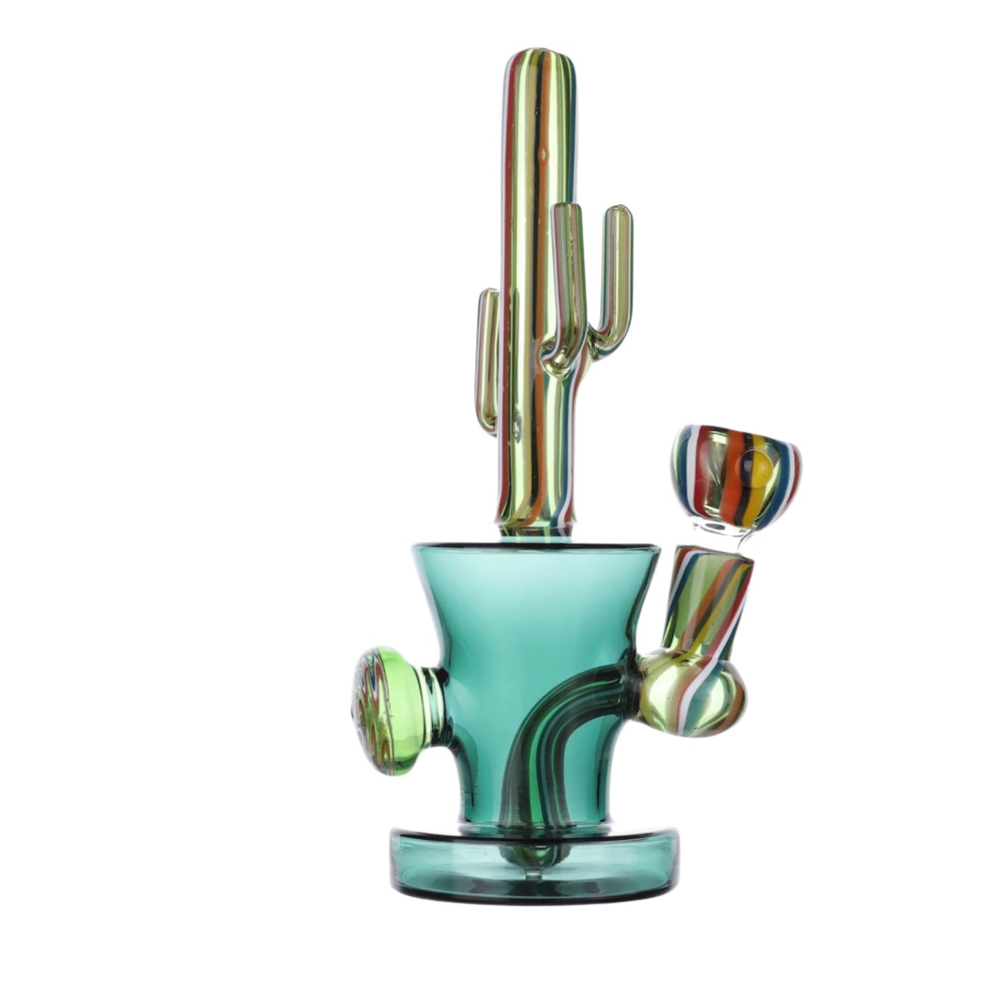 Allied International Cactus Cloud Percolator Bong 6in Borosilicate Glass