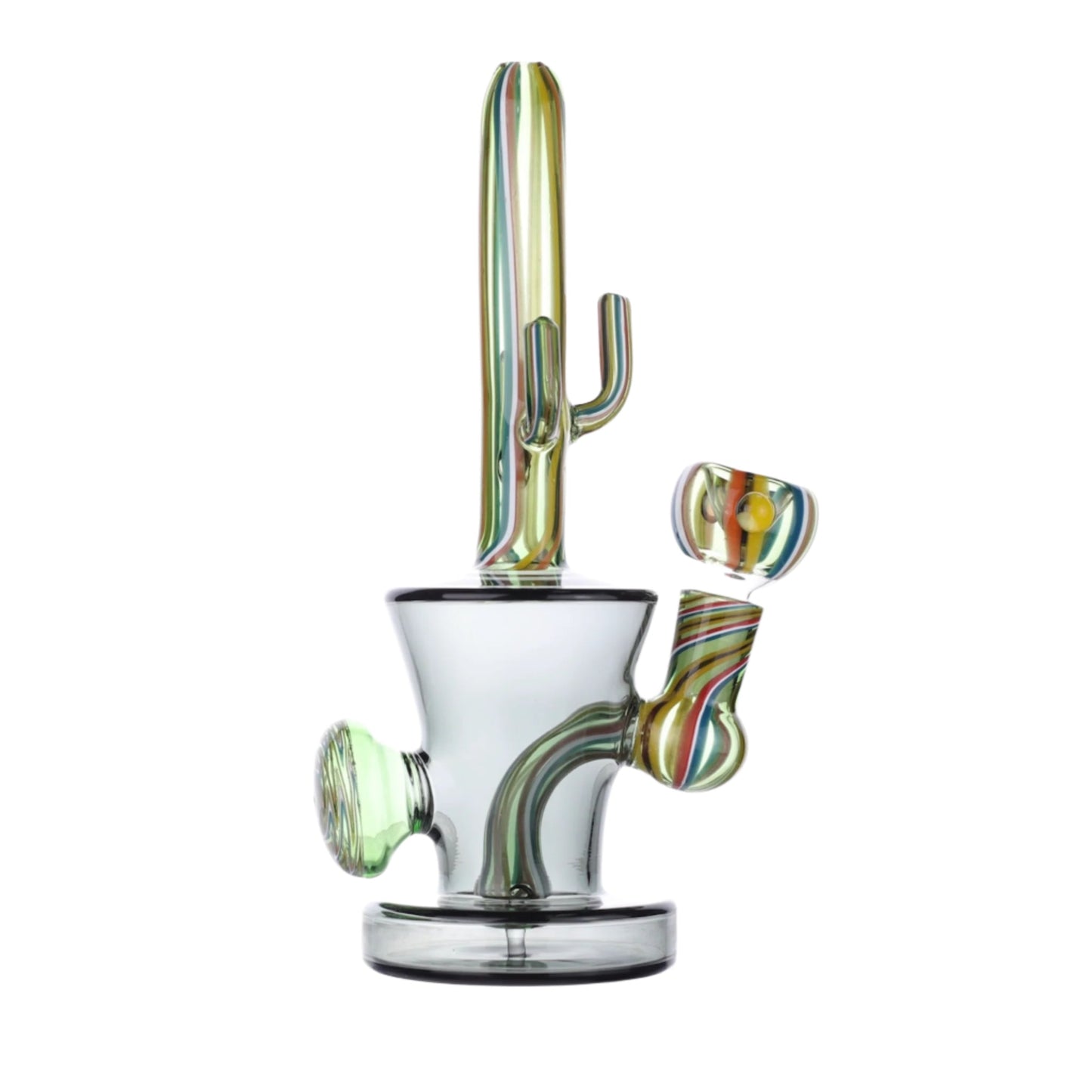 Allied International Cactus Cloud Percolator Bong 6in Borosilicate Glass