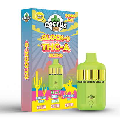Cactus Labs Glock-9 THC-A Blend Vaporizer 9000mg