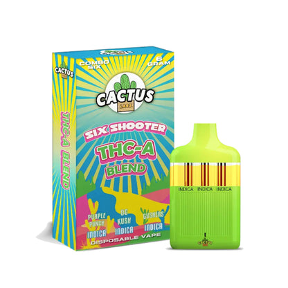 Cactus Labs Six Shooter Liquid Diamonds THC-A Blend Vaporizer 6000mg