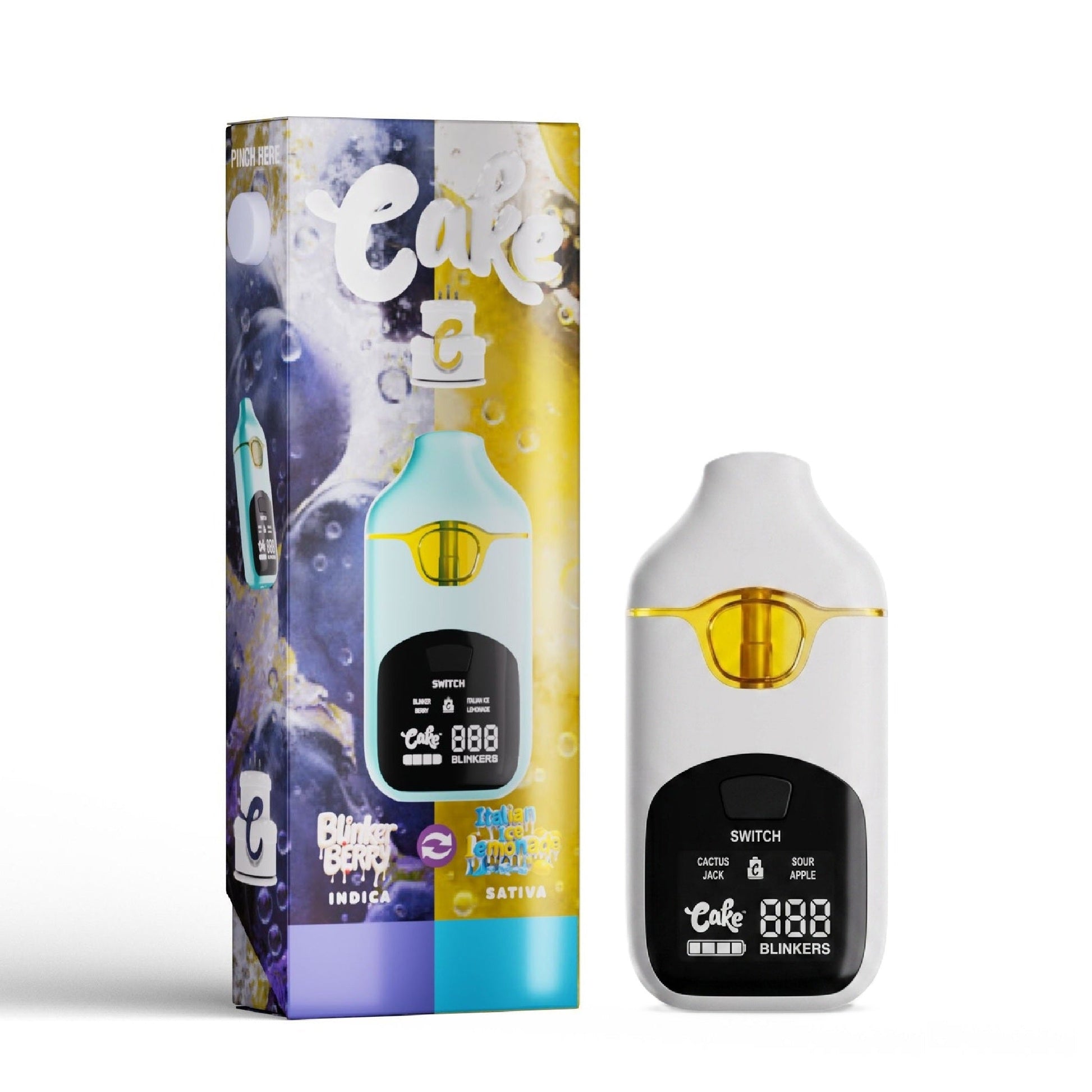 Cake Dual Flavor Liquid Live Diamonds THC-A Vaporizer 4000mg