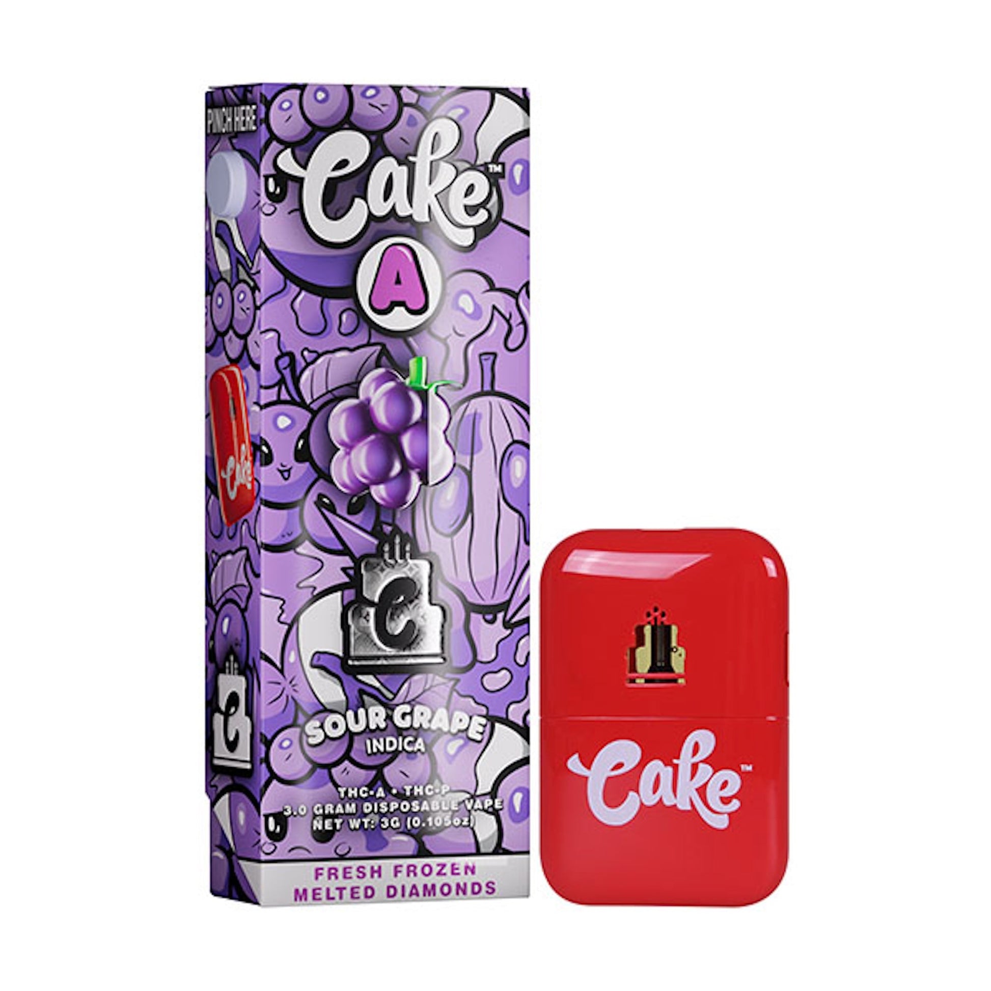 Cake Pebble THCa THCP Vaporizer 3000mg