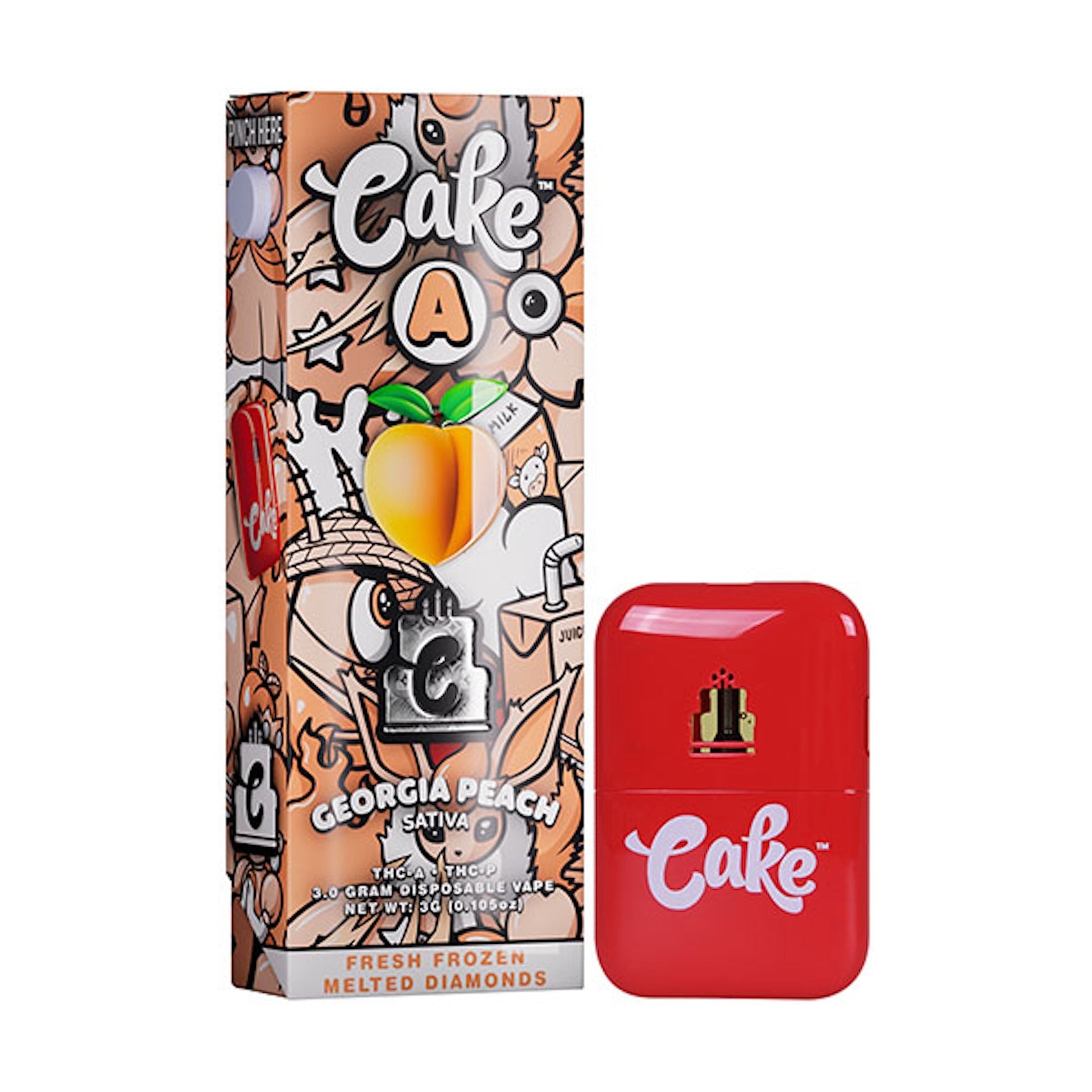 Cake Pebble THCa THCP Vaporizer 3000mg