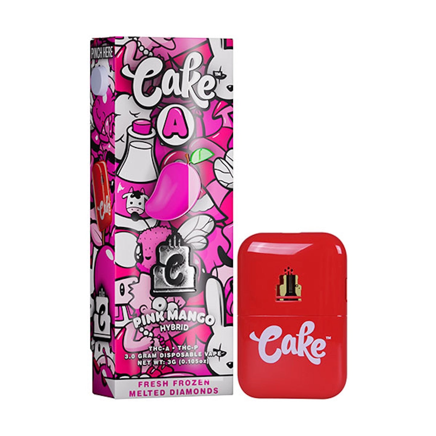Cake Pebble THCa THCP Vaporizer 3000mg