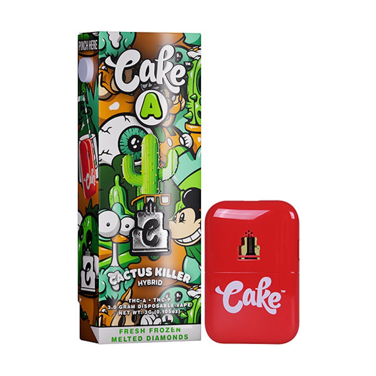 Cake Pebble THCa THCP Vaporizer 3000mg