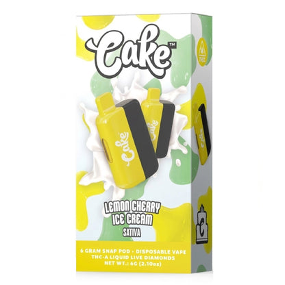 Cake THC-A Liquid Live Diamonds Vaporizer 6000mg