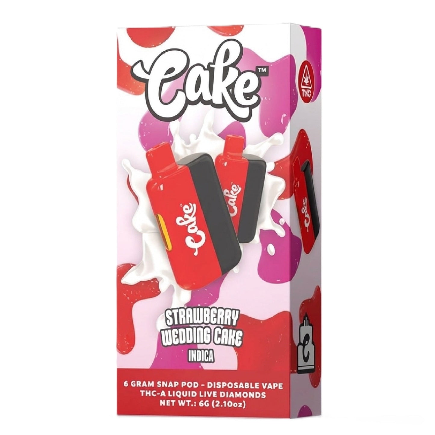 Cake THC-A Liquid Live Diamonds Vaporizer 6000mg