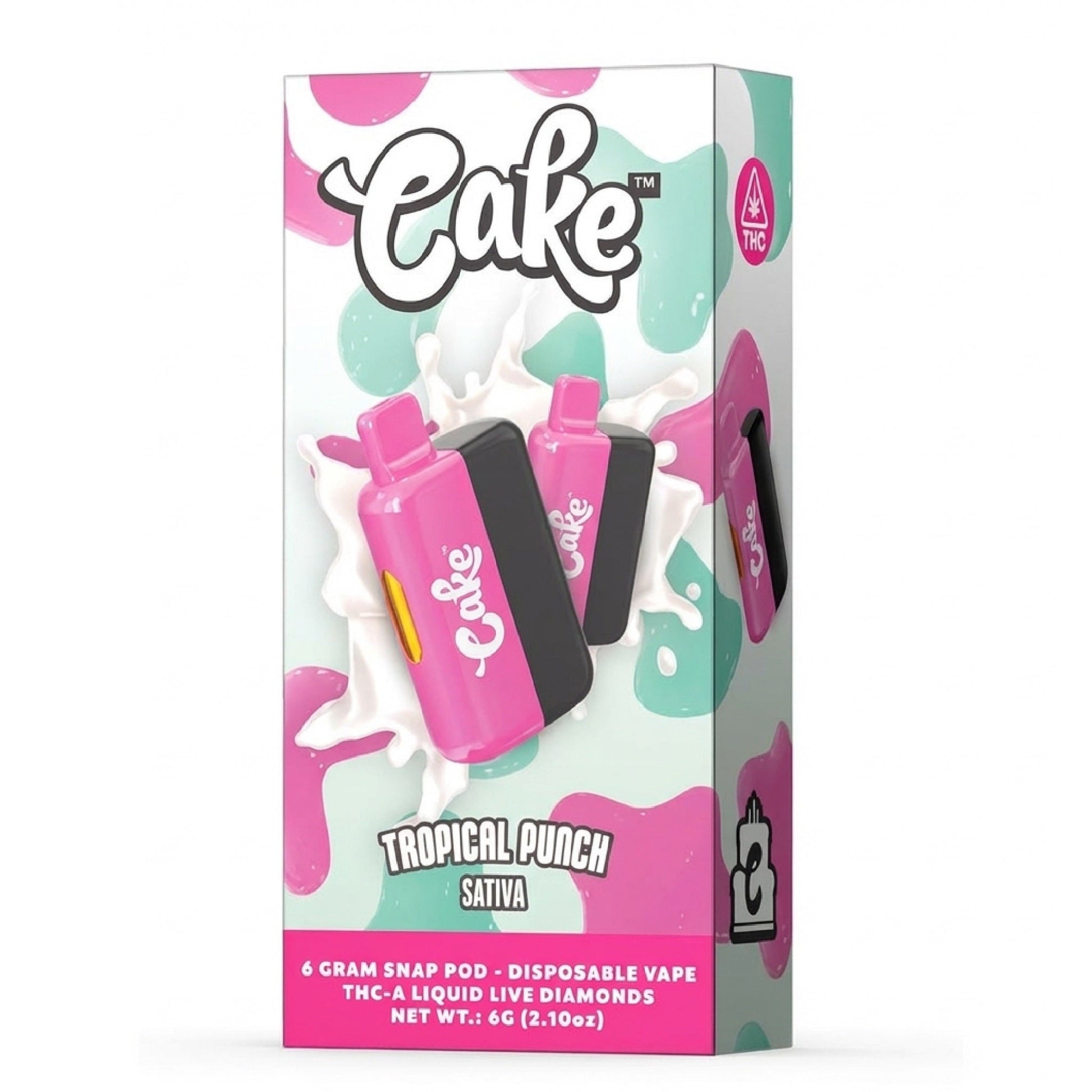 Cake THC-A Liquid Live Diamonds Vaporizer 6000mg