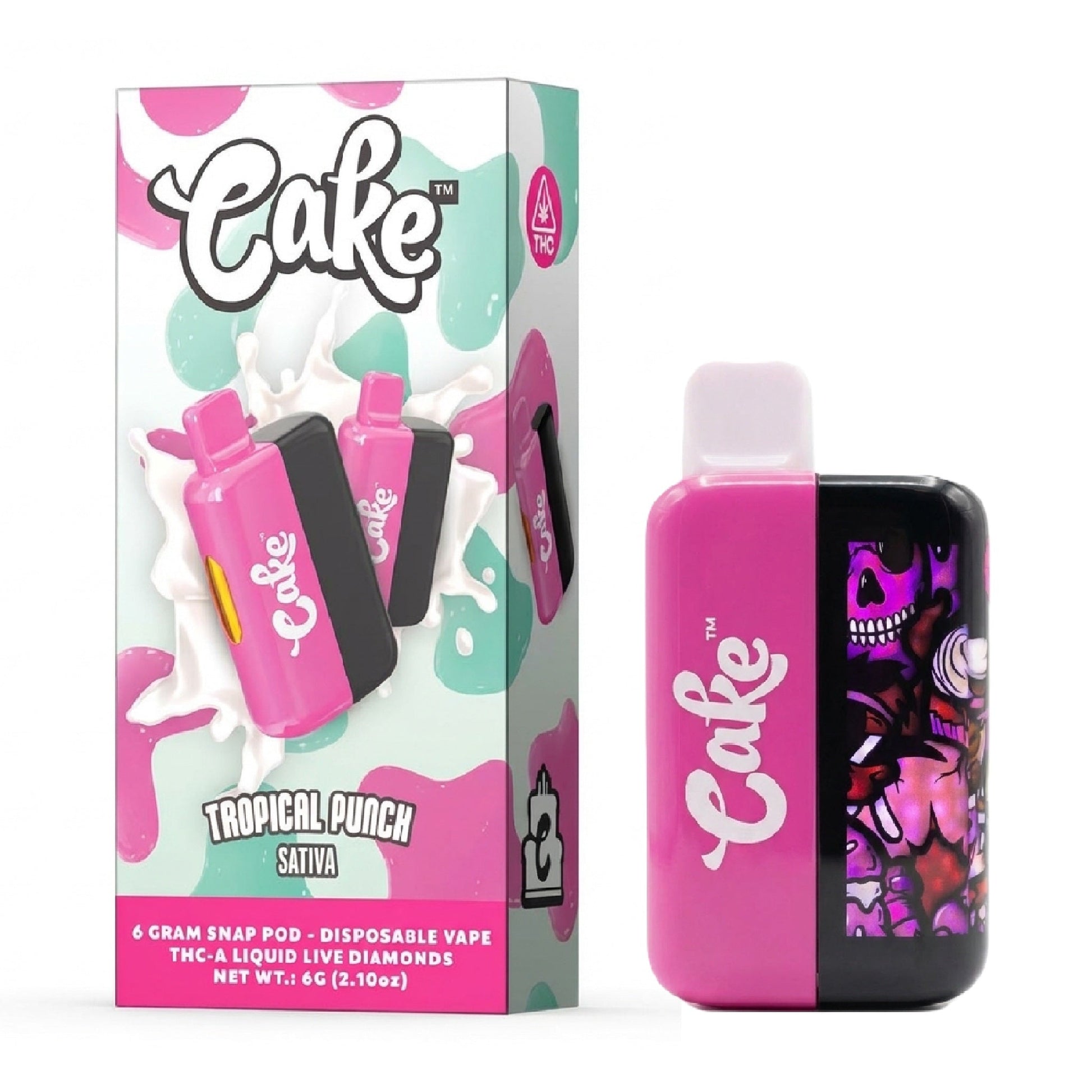 Cake THC-A Liquid Live Diamonds Vaporizer 6000mg