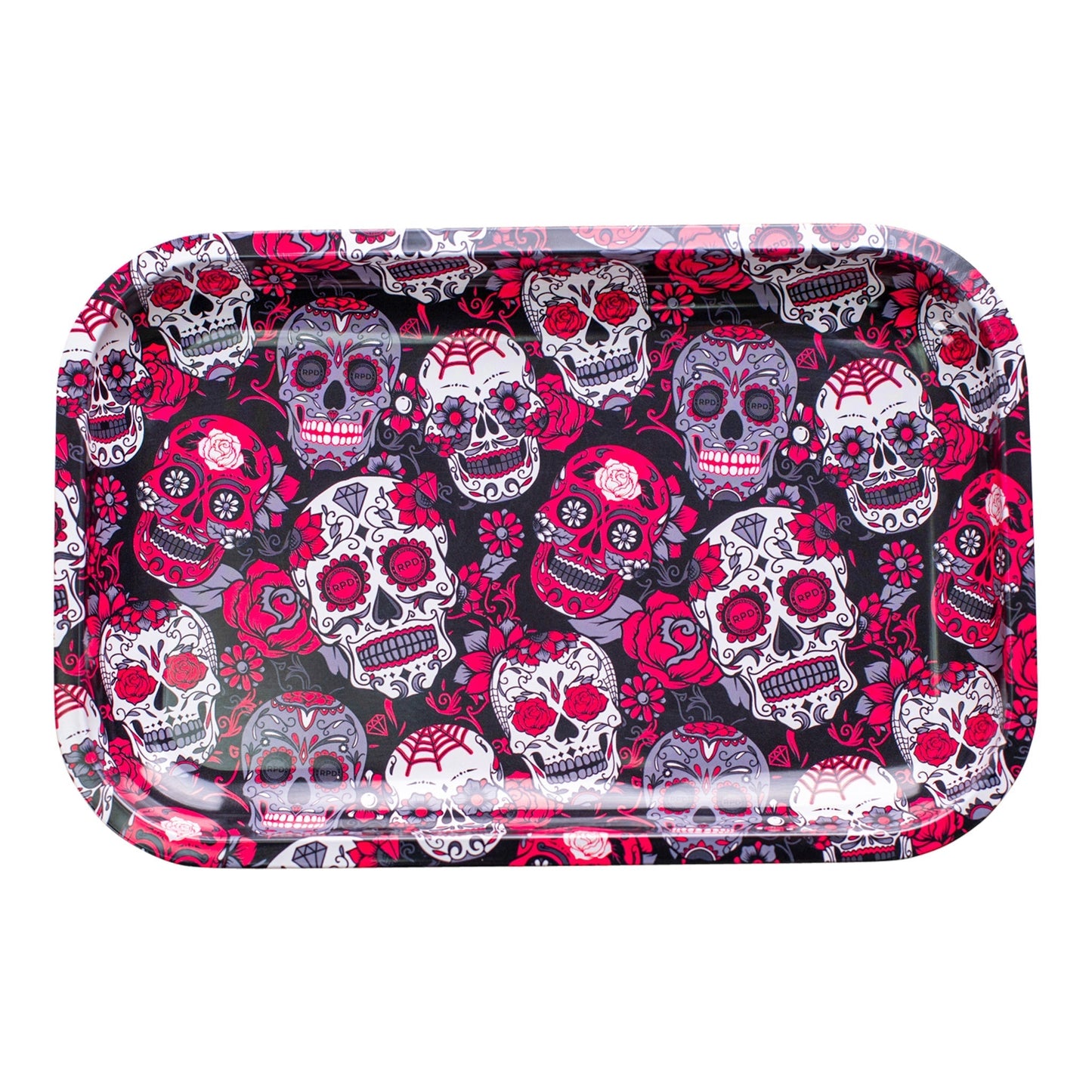 Calaveras Metal Rolling Tray 11in