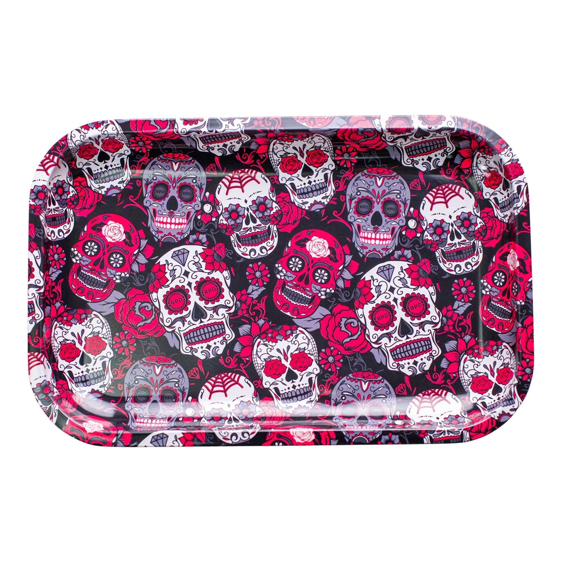 Calaveras Metal Rolling Tray 11in