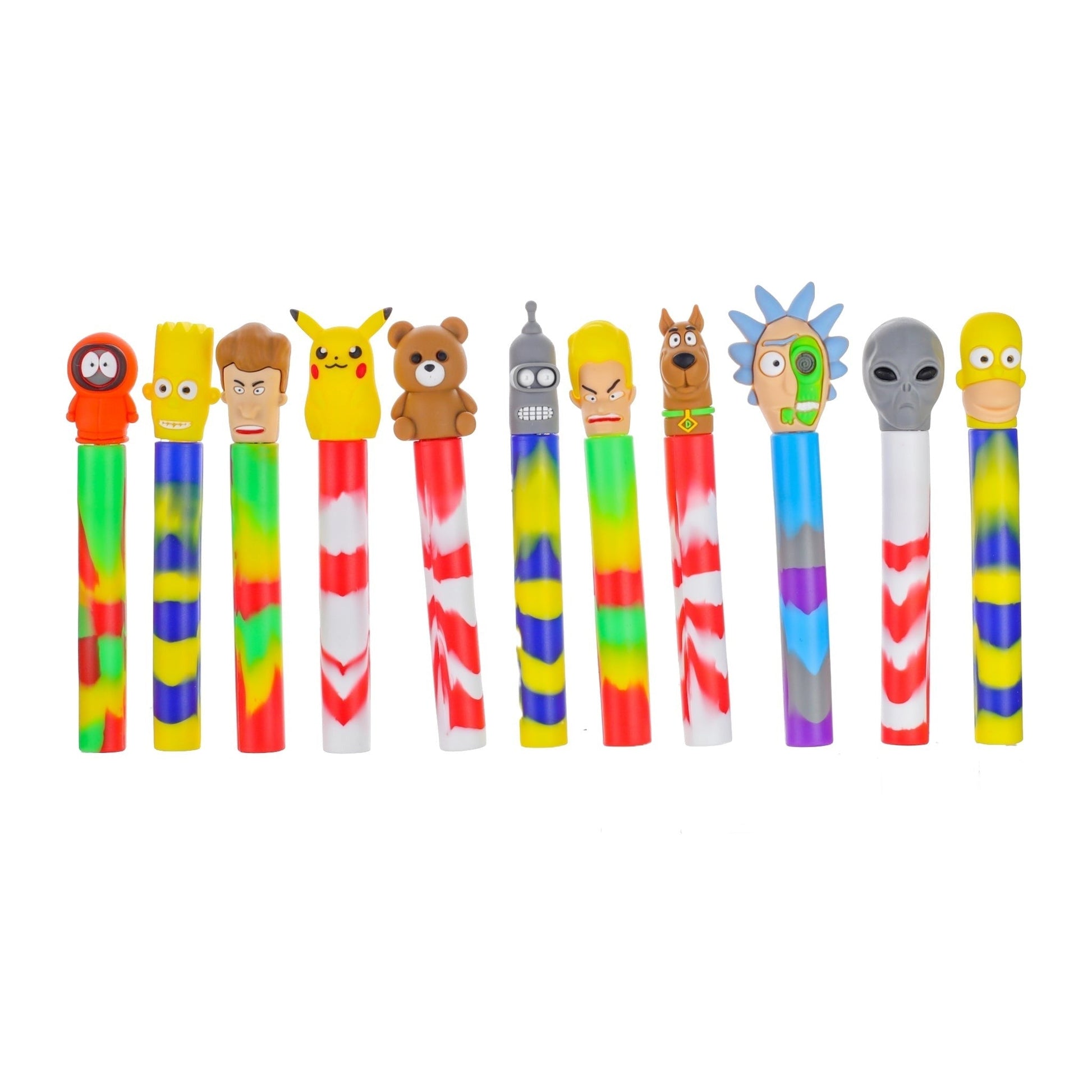 Cartoon Universe Dab Straw 6in Silicone