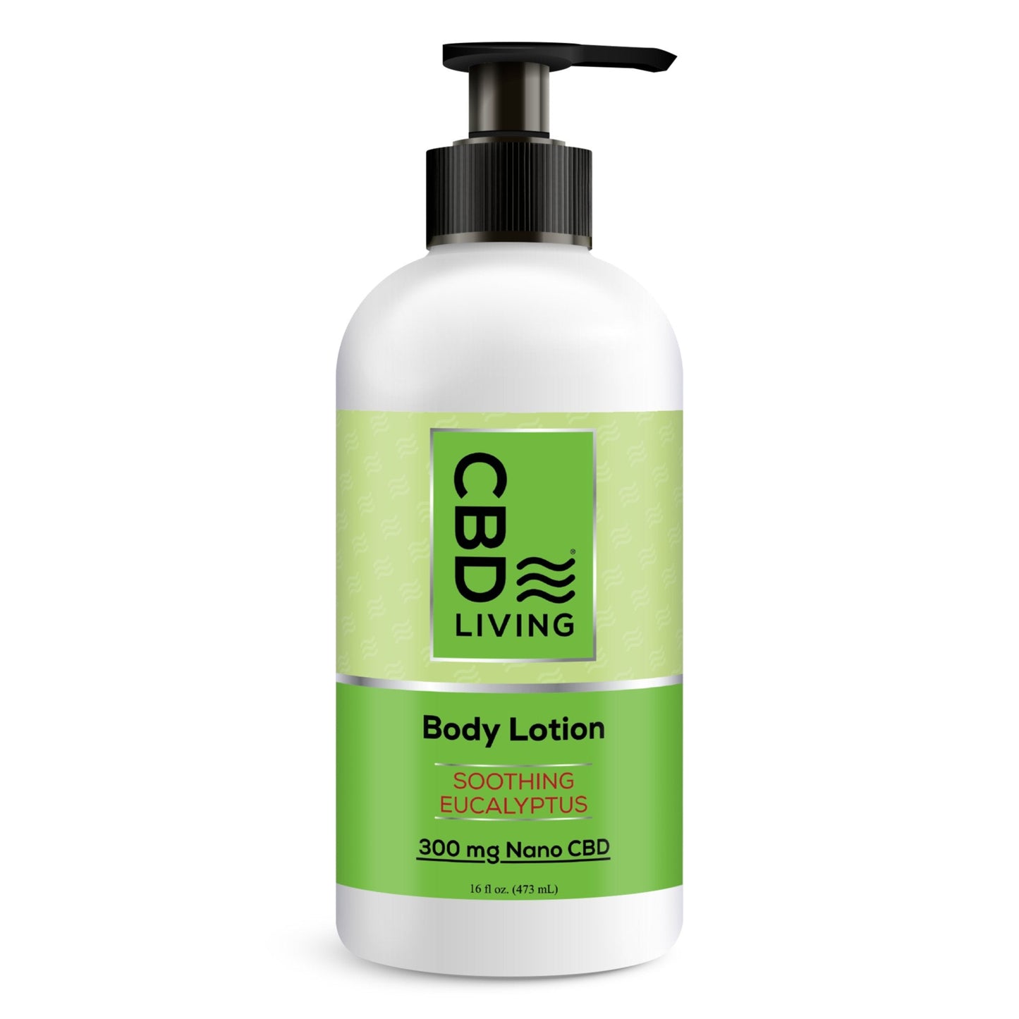 CBD Living Body Lotion 300mg Nano CBD Unscented Lavender Eucalyptus