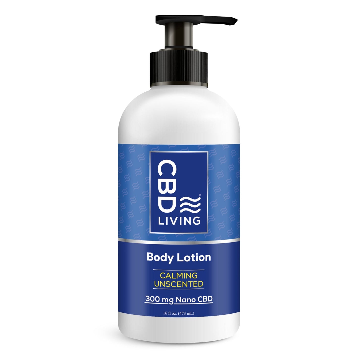 CBD Living Body Lotion 300mg Nano CBD Unscented Lavender Eucalyptus
