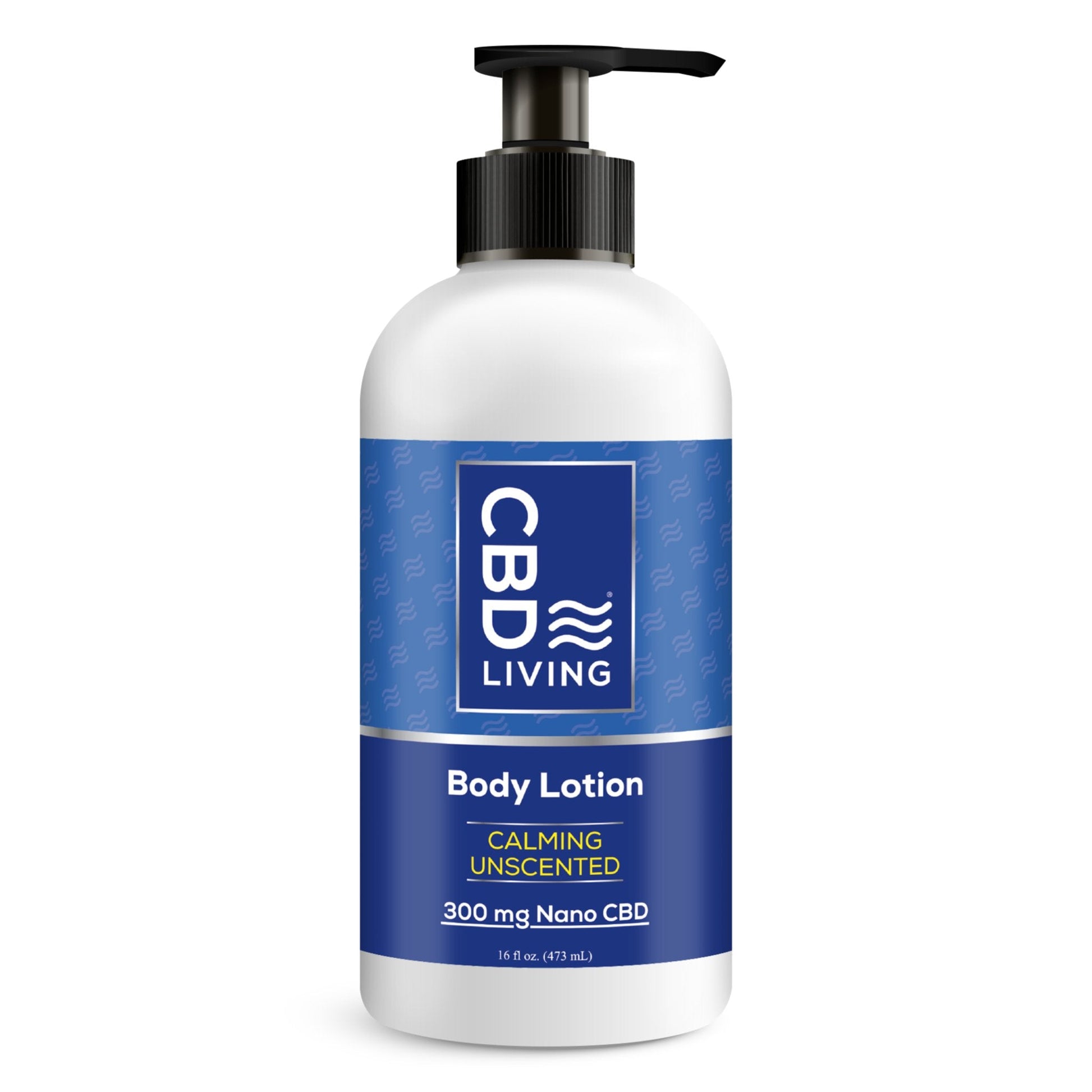 CBD Living Body Lotion 300mg Nano CBD Unscented Lavender Eucalyptus