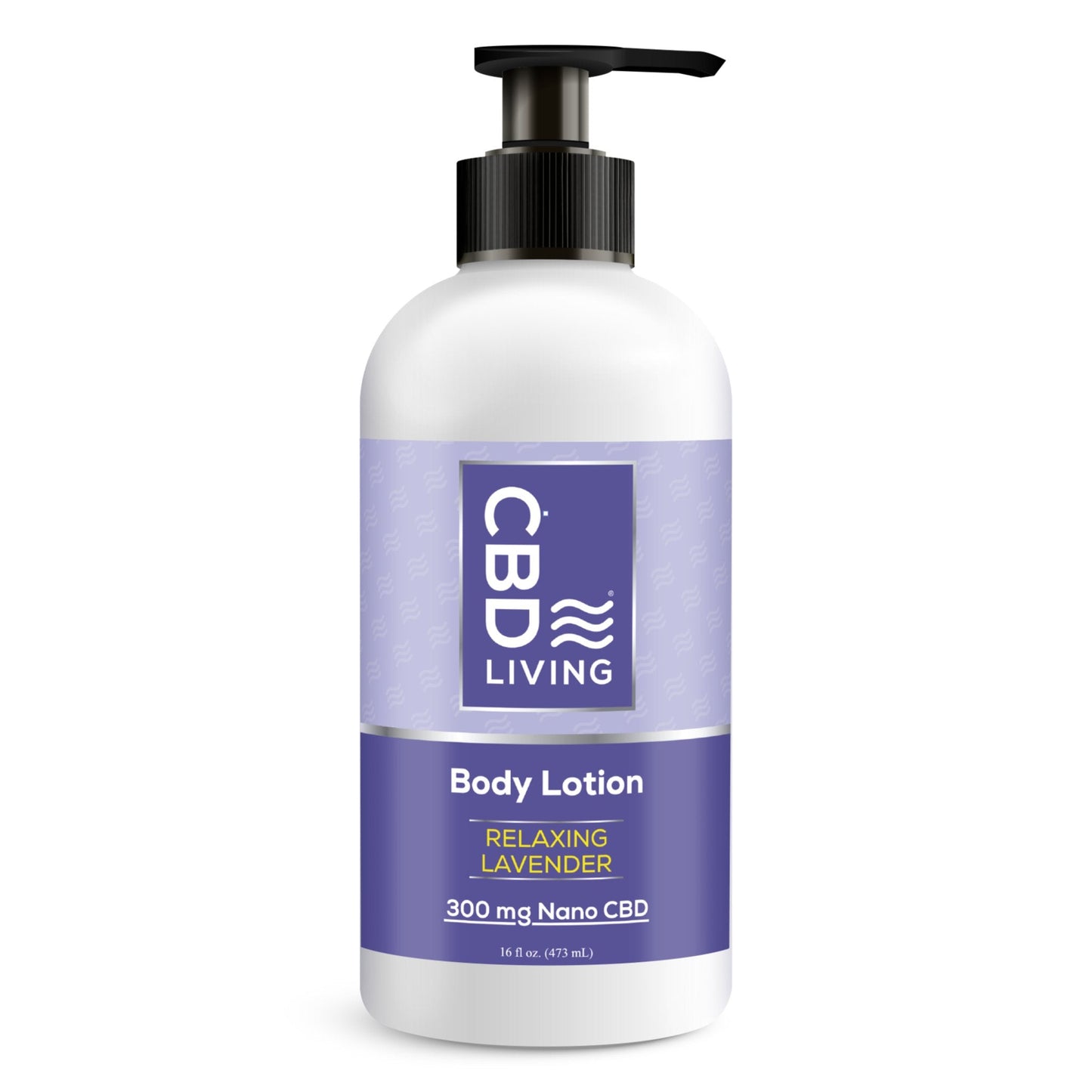 CBD Living Body Lotion 300mg Nano CBD Unscented Lavender Eucalyptus