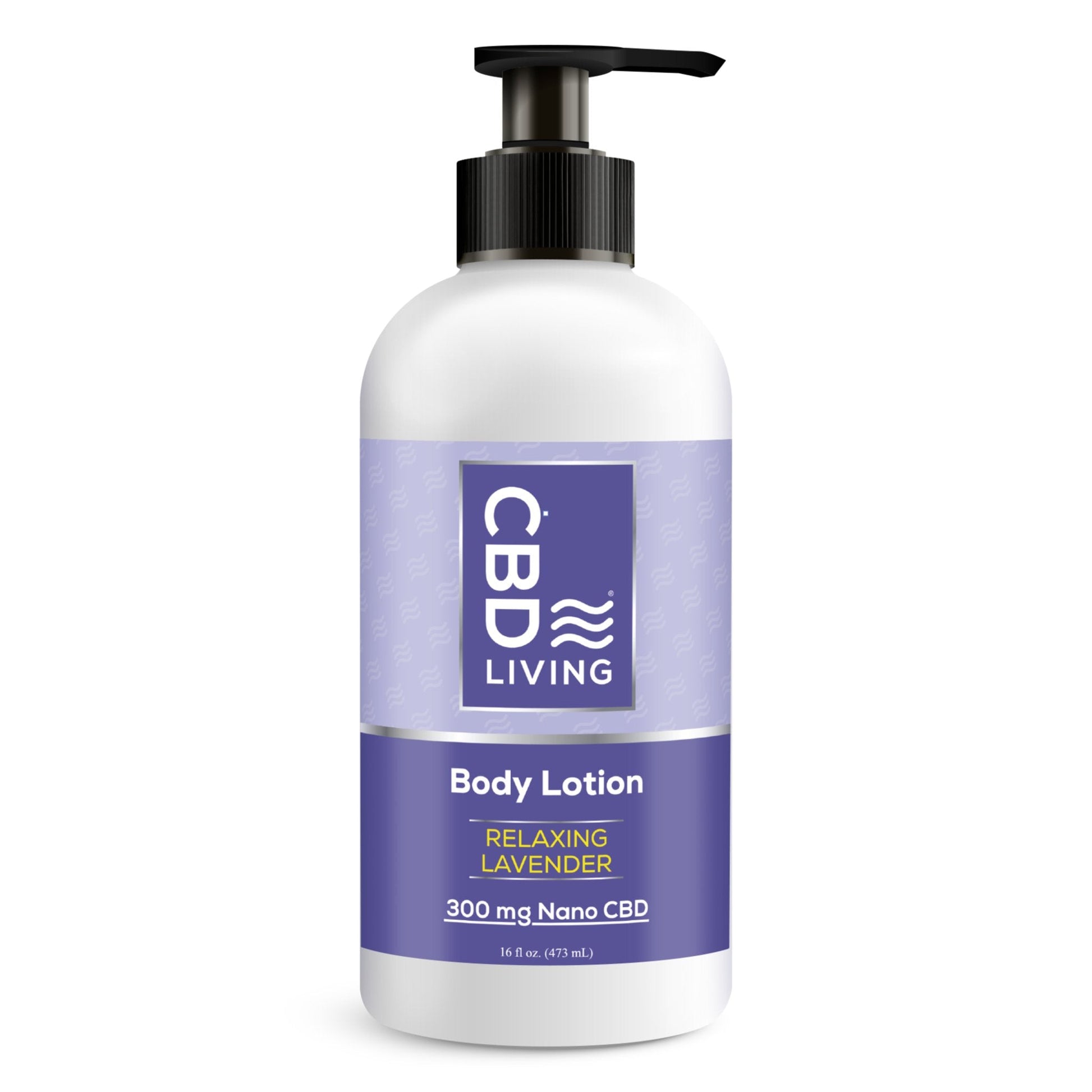 CBD Living Body Lotion 300mg Nano CBD Unscented Lavender Eucalyptus
