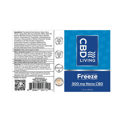 CBD Living Freeze Cold Therapy Lotion Roll-On 300mg