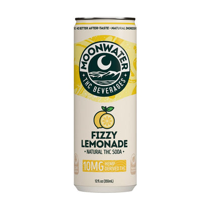 Moonwater Natural Hemp-Derived D9 THC Infused Soda | 12fl oz Can | 24ct Case