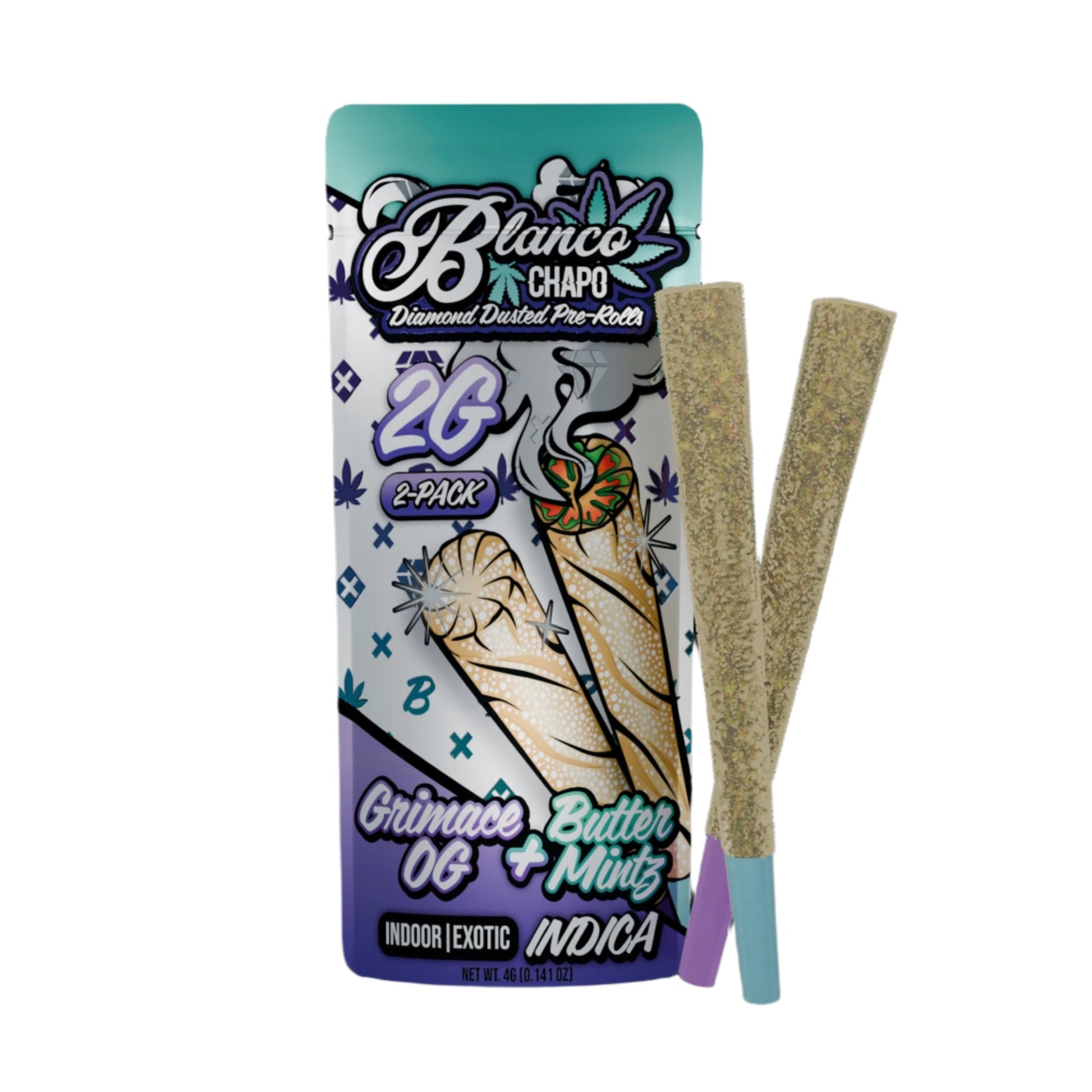Chapo Blanco Diamond Dusted THC-A Duo Pre-Roll 2g
