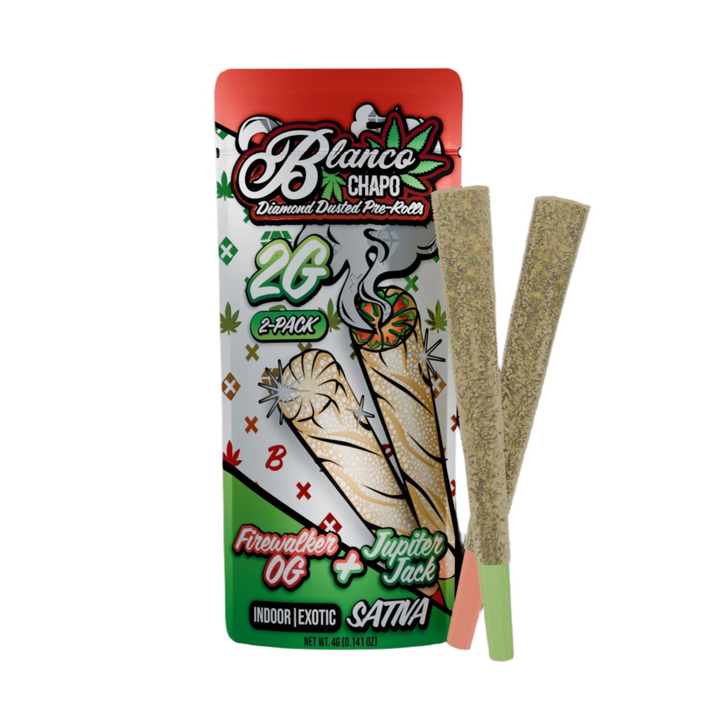 Chapo Blanco Diamond Dusted THC-A Duo Pre-Roll 2g