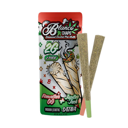 Chapo Blanco Diamond Dusted THC-A Duo Pre-Roll 2g