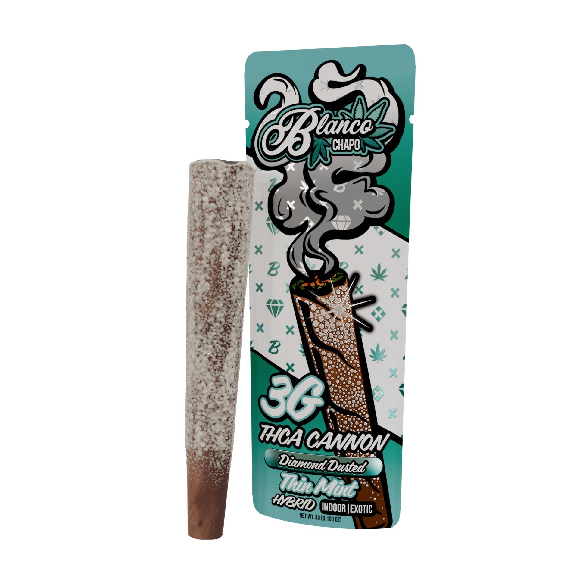 Chapo Blanco THC-A Cannon Diamond Dusted Blunt 3g