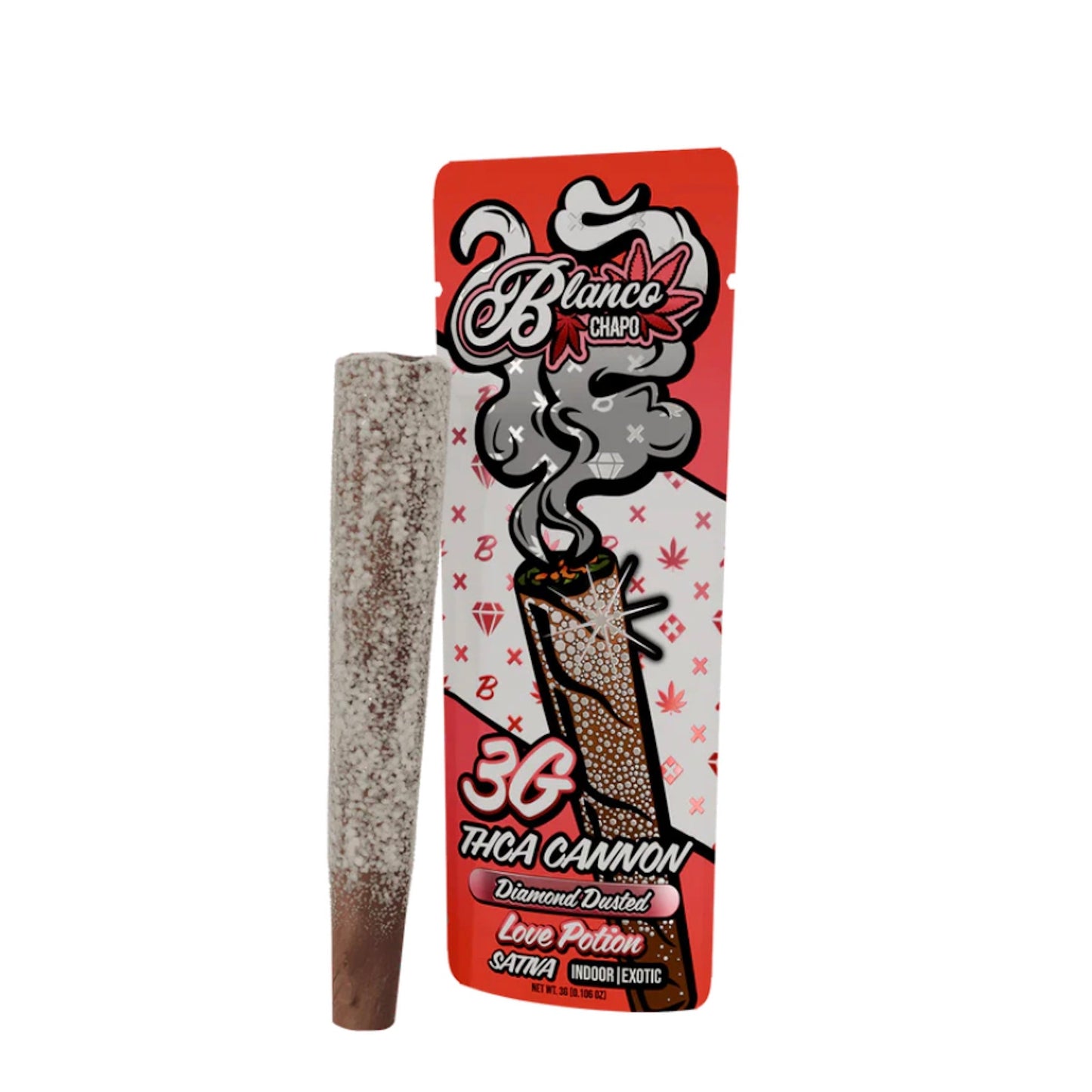 Chapo Blanco THC-A Cannon Diamond Dusted Blunt 3g
