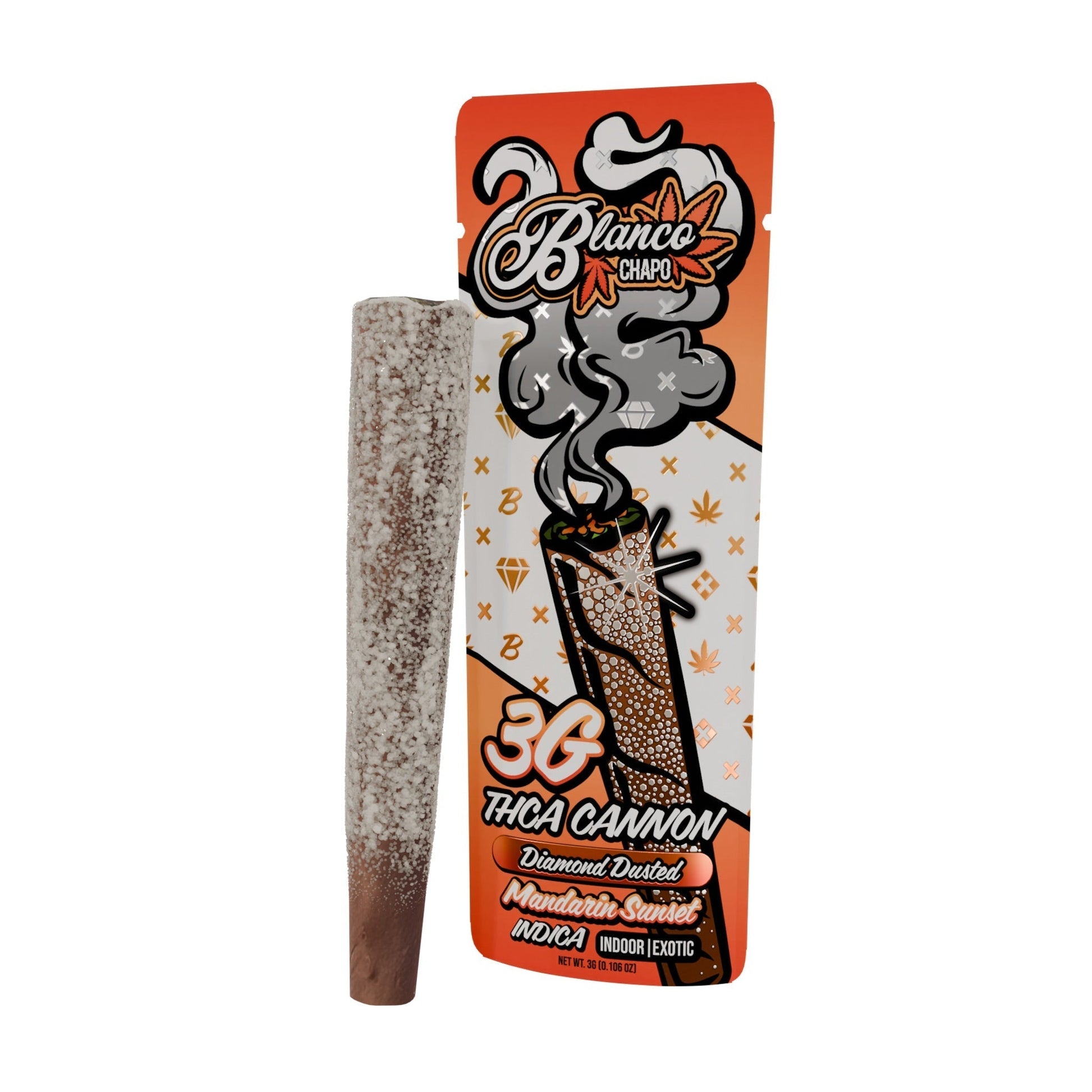 Chapo Blanco THC-A Cannon Diamond Dusted Blunt 3g