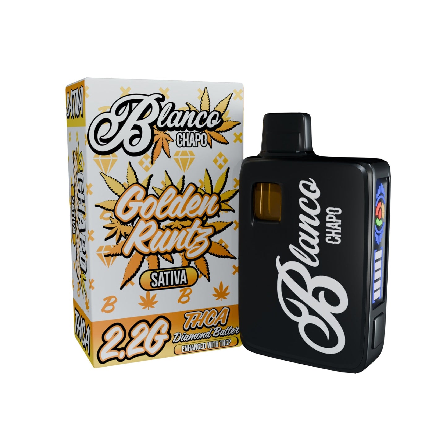 Chapo Blanco THC-A Diamond Batter Vaporizer 2200mg