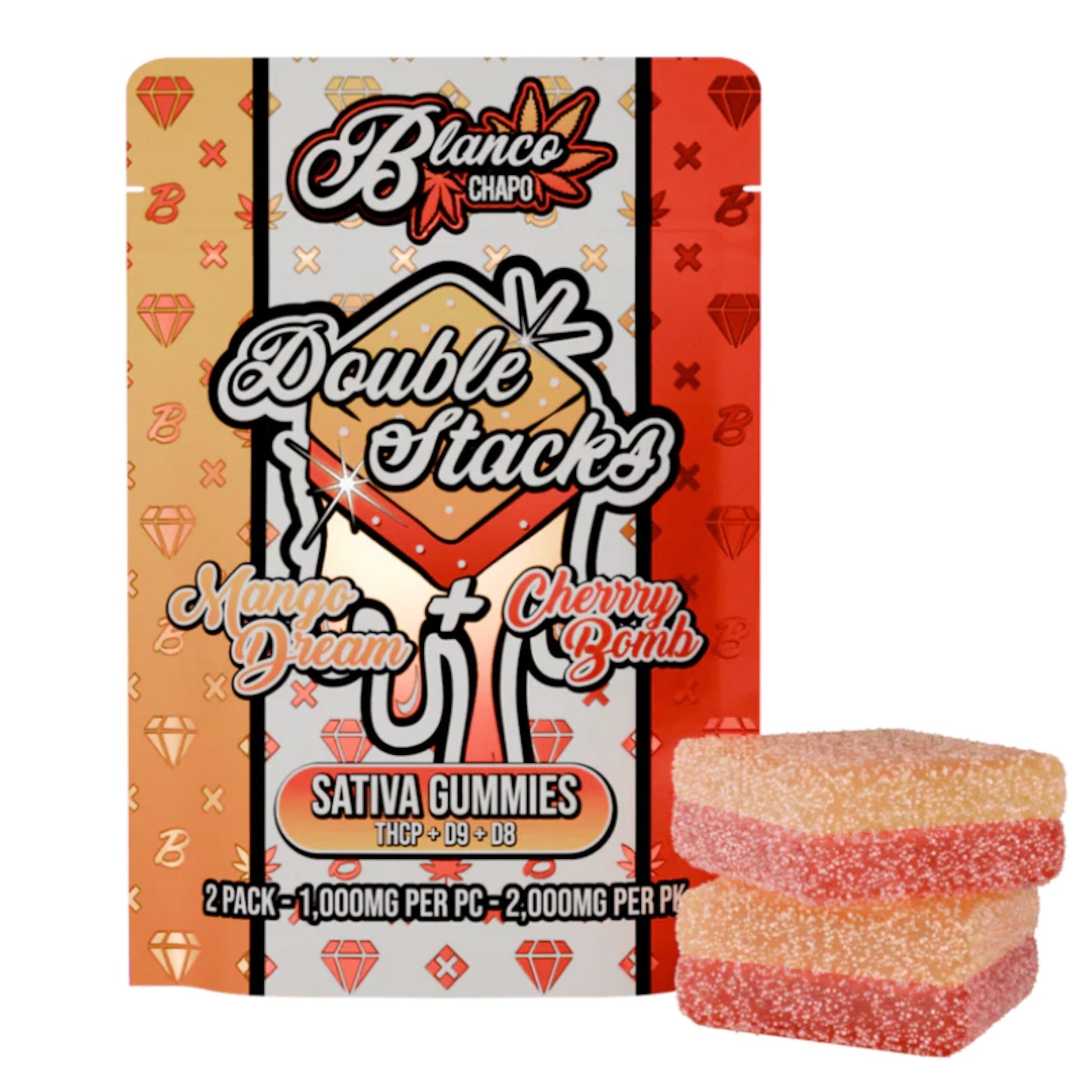 Chapo Double Stacks THC-P Gummies 2000mg