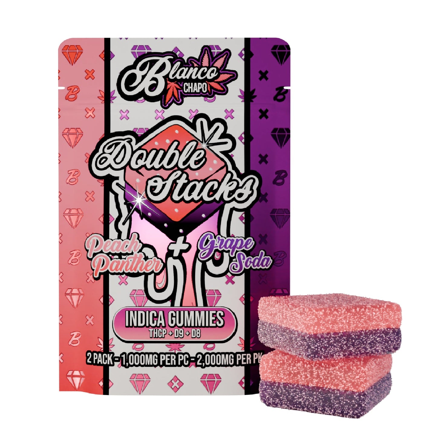 Chapo Double Stacks THC-P Gummies 2000mg