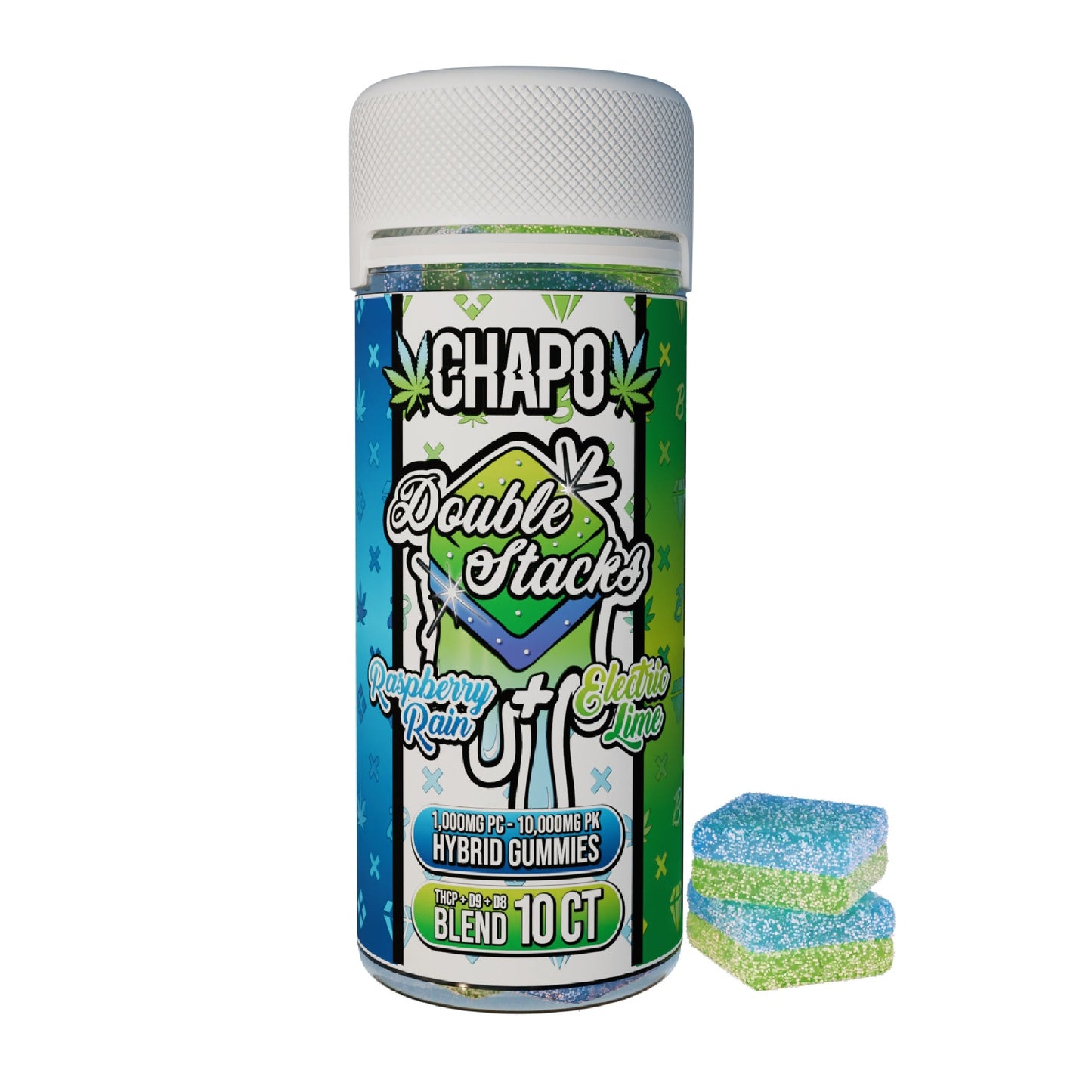 Chapo Double Stacks THC-P Gummy Jar 10000mg