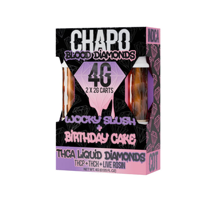 Chapo Liquid Diamonds Duo THC-A Cartridge 4000mg
