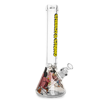 Cheech & Chong Bloat On Beaker Bong 15in
