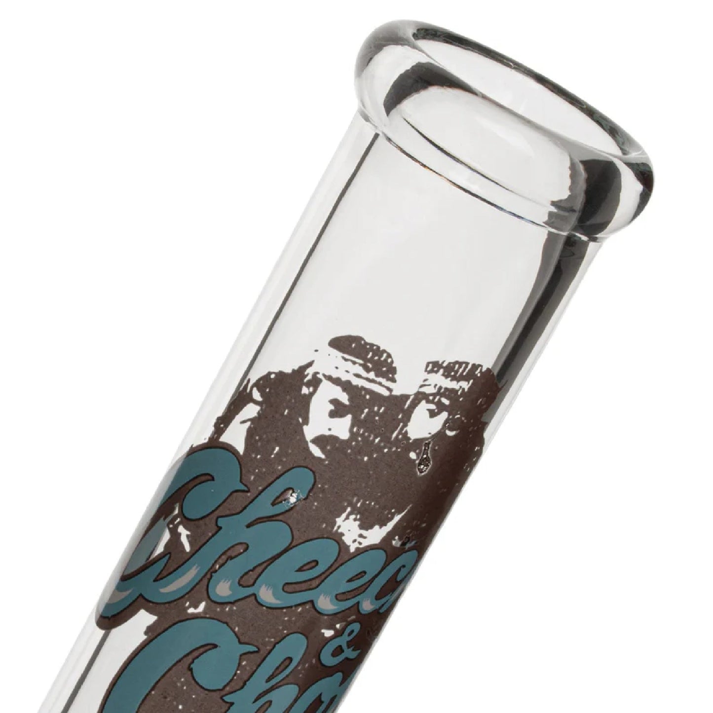 Cheech & Chong Glass Can I Be Blunt Beaker Bong 10in