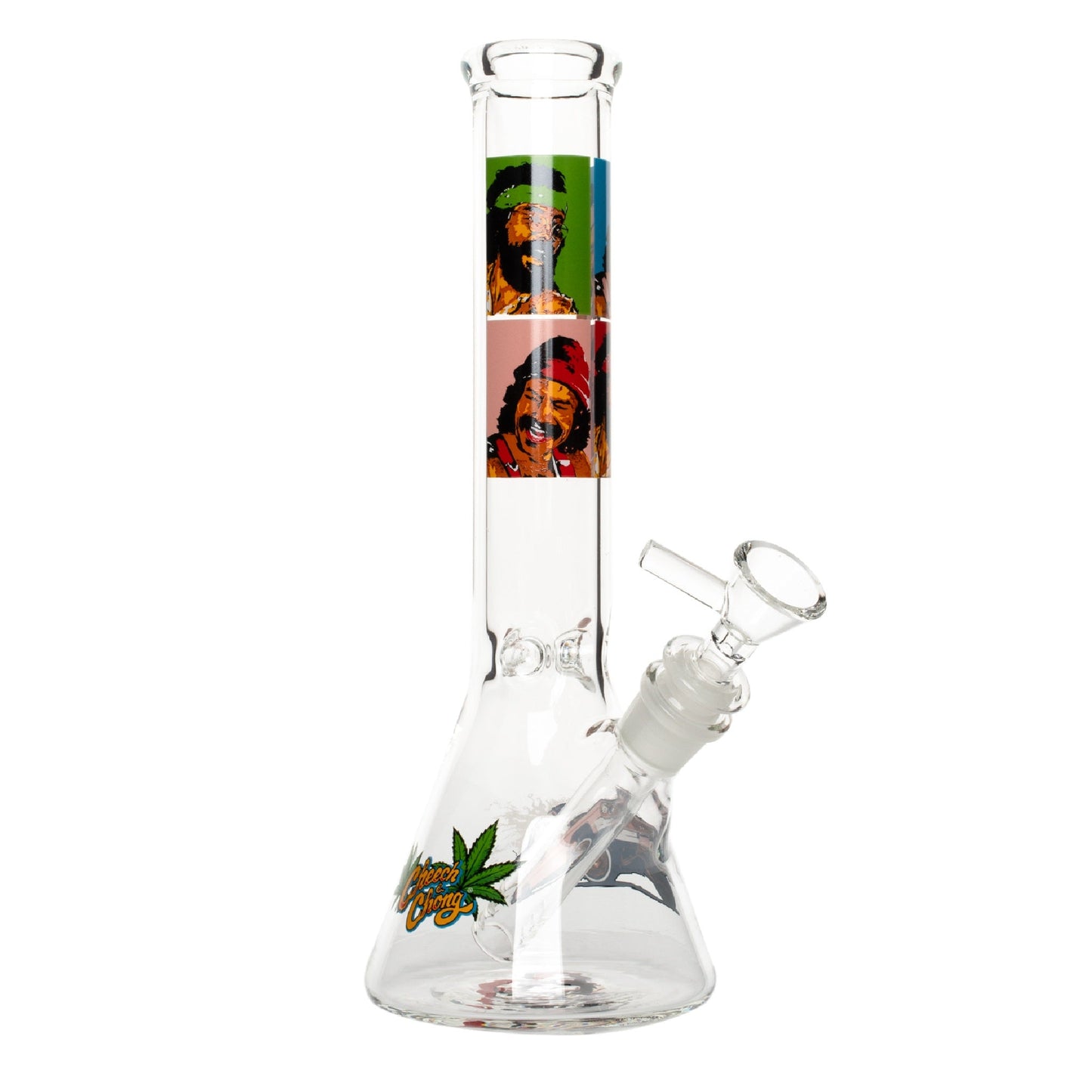 Cheech & Chong Pop Art Beaker Bong 10in