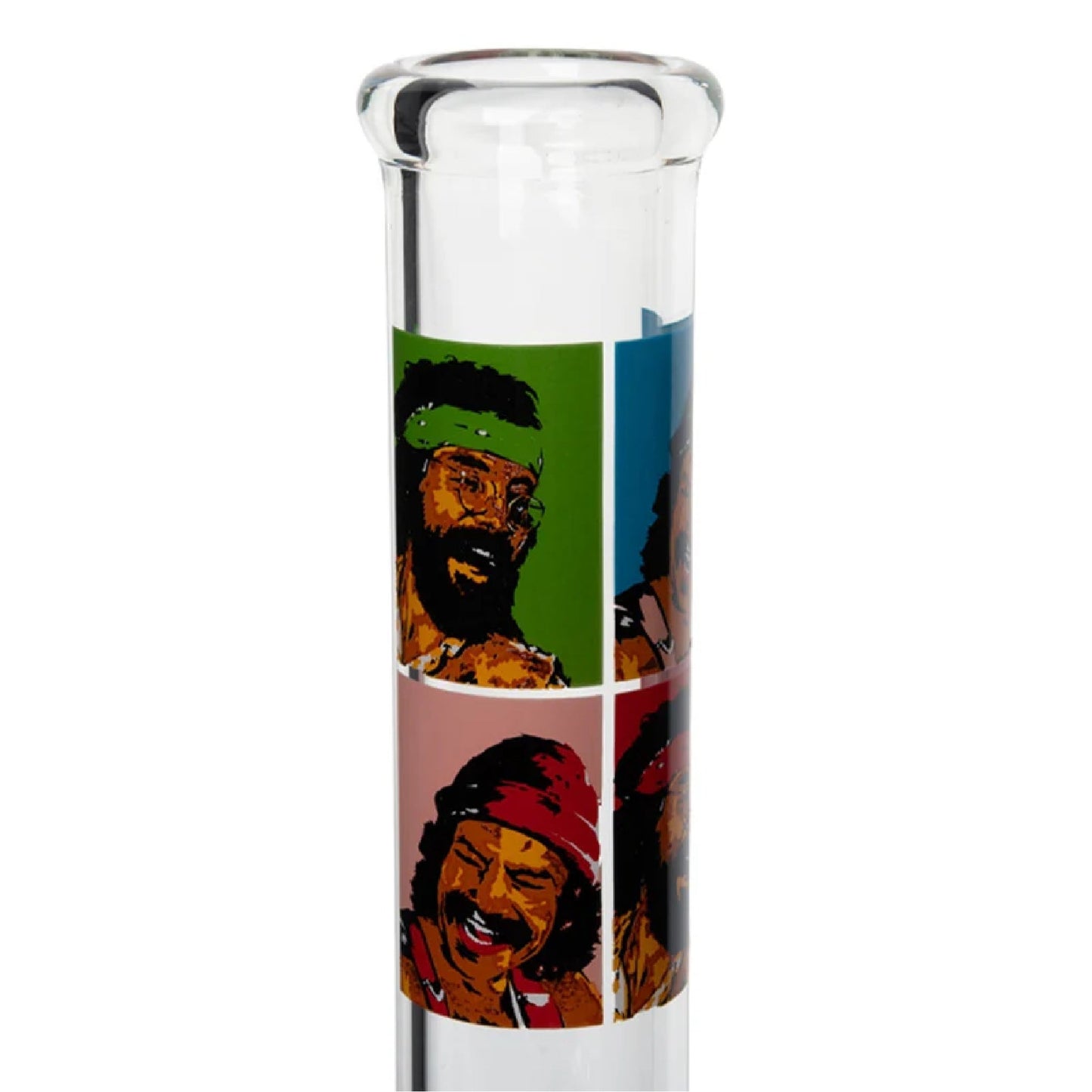 Cheech & Chong Pop Art Beaker Bong 10in