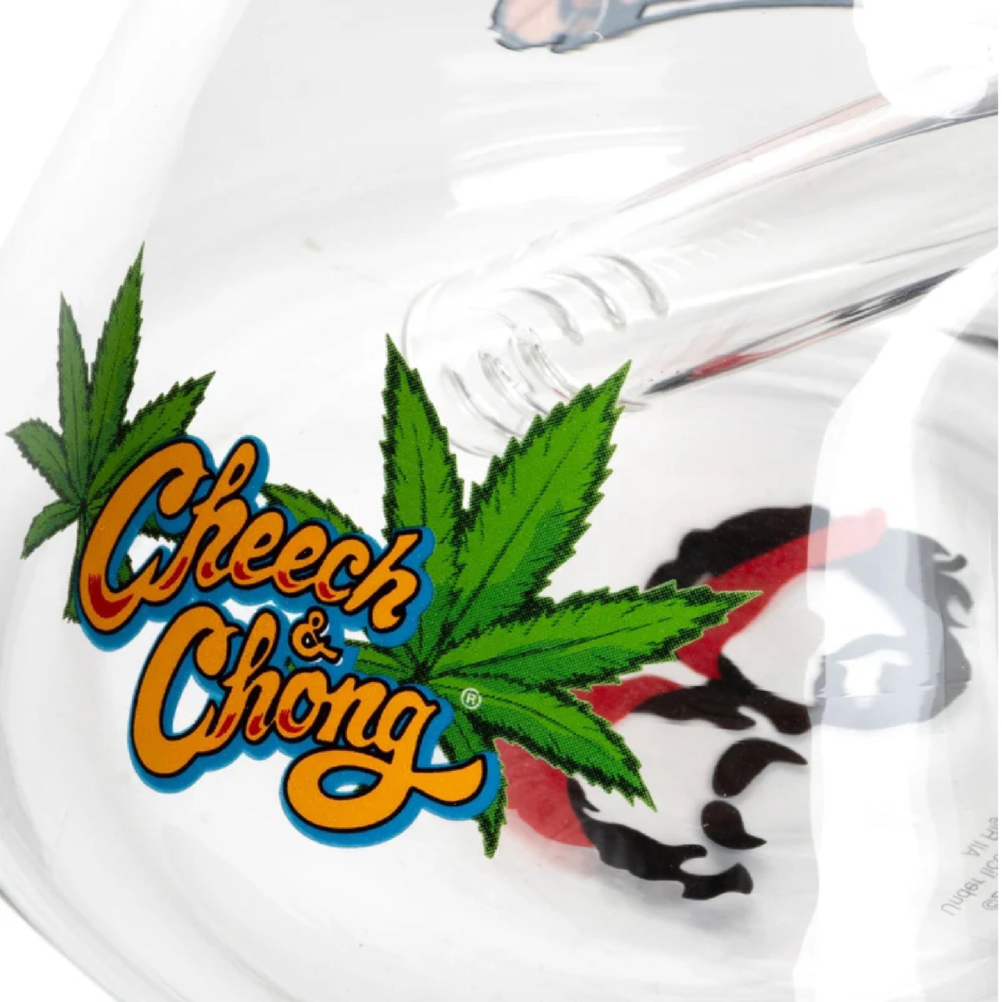 Cheech & Chong Pop Art Beaker Bong 10in